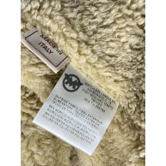 MATCHLESS London Sz 40 XS S Black Waxed Shearling Trim Lined Jacket Coat Sheffie - Picture 3 of 16